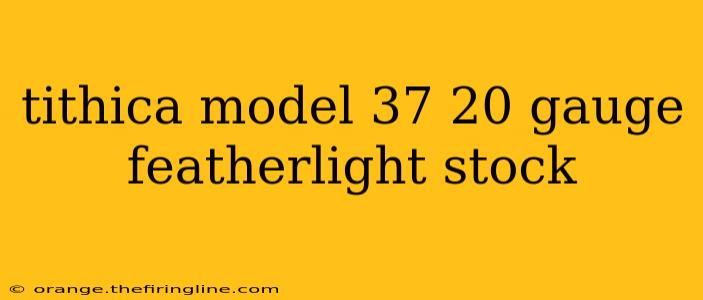 tithica model 37 20 gauge featherlight stock