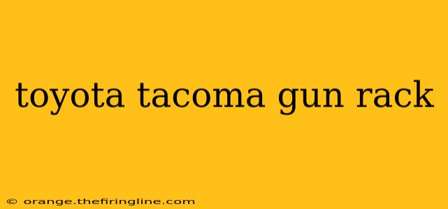 toyota tacoma gun rack