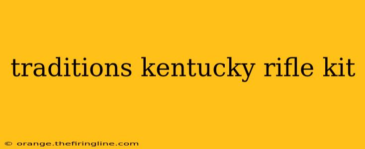 traditions kentucky rifle kit