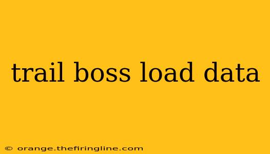 trail boss load data