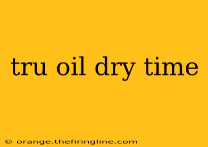 tru oil dry time