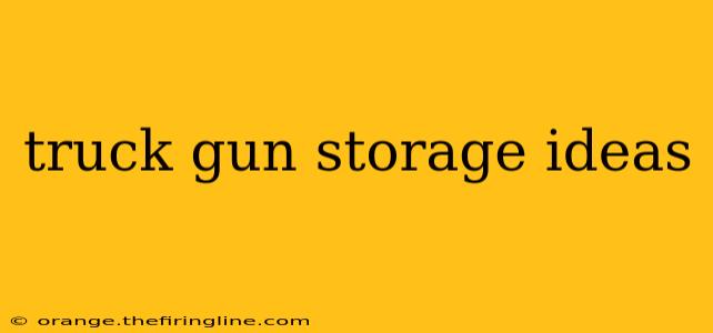 truck gun storage ideas