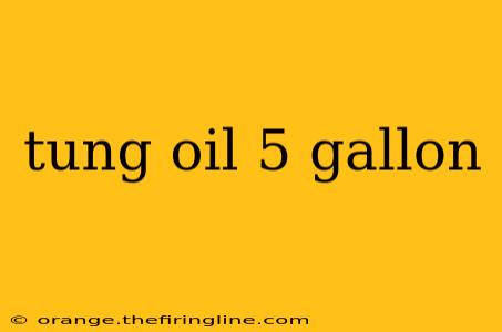 tung oil 5 gallon