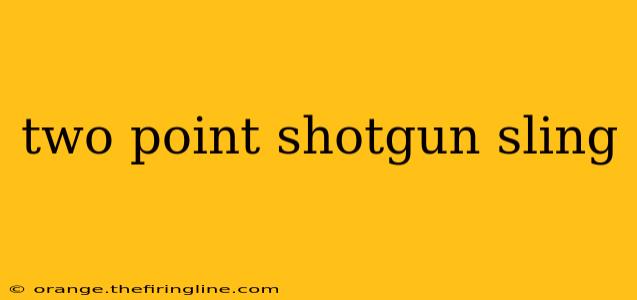 two point shotgun sling