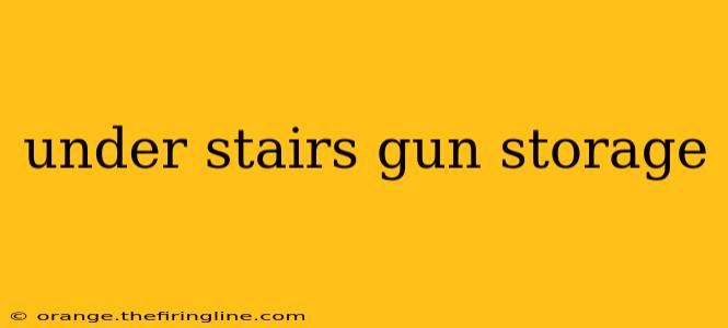 under stairs gun storage