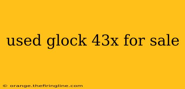 used glock 43x for sale