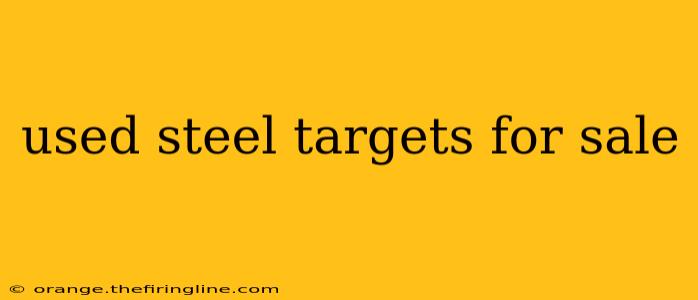 used steel targets for sale