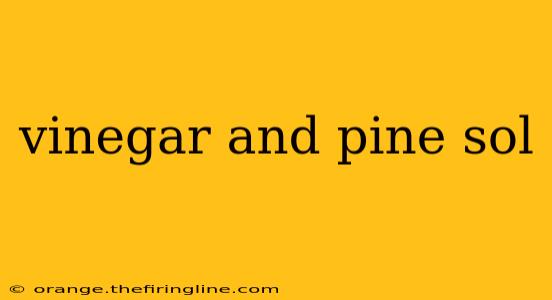 vinegar and pine sol