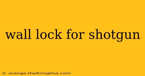 wall lock for shotgun