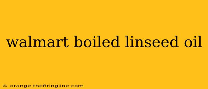 walmart boiled linseed oil