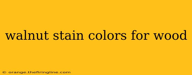 walnut stain colors for wood