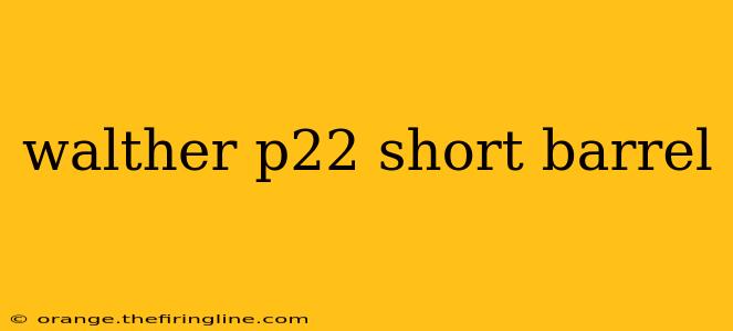 walther p22 short barrel