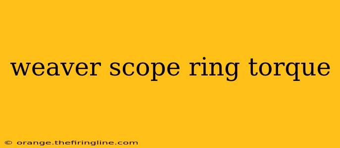 weaver scope ring torque