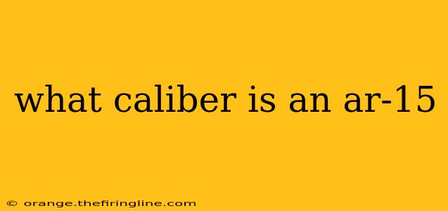 what caliber is an ar-15