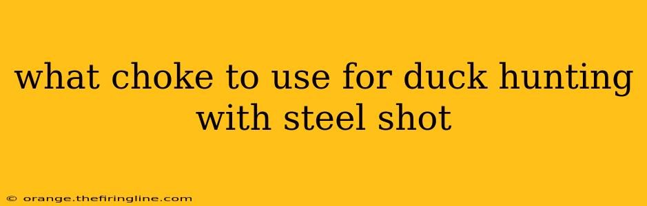 what choke to use for duck hunting with steel shot