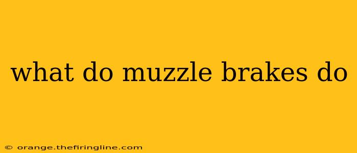 what do muzzle brakes do