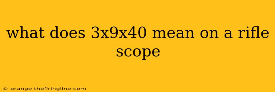 what does 3x9x40 mean on a rifle scope