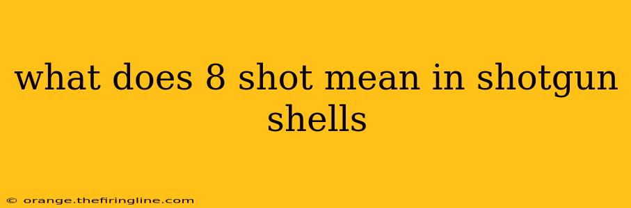 what does 8 shot mean in shotgun shells