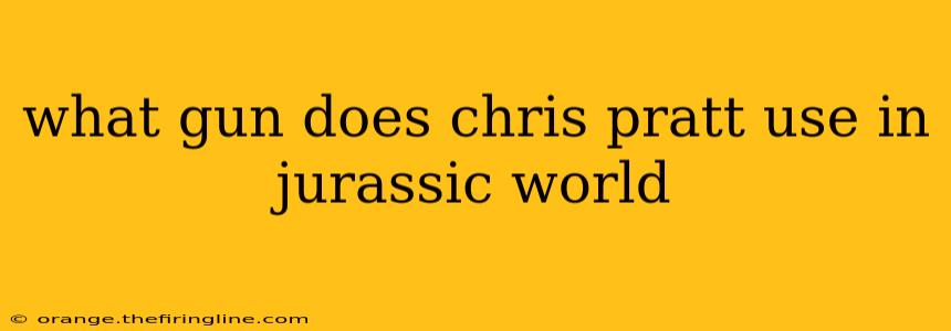 what gun does chris pratt use in jurassic world