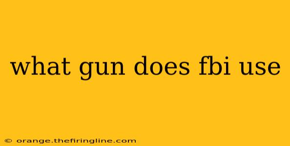 what gun does fbi use