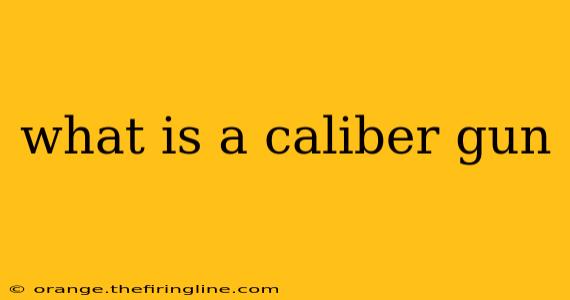 what is a caliber gun