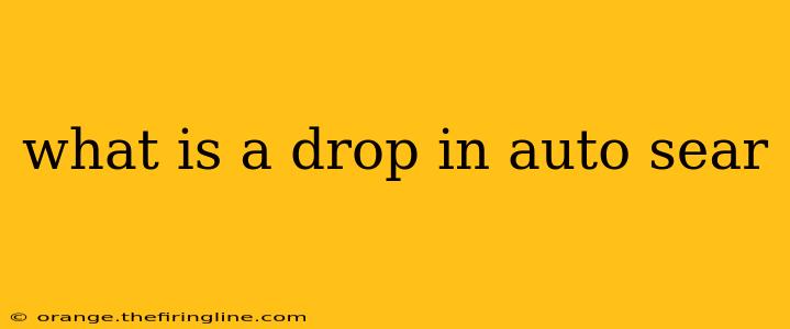 what is a drop in auto sear