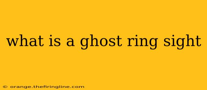 what is a ghost ring sight