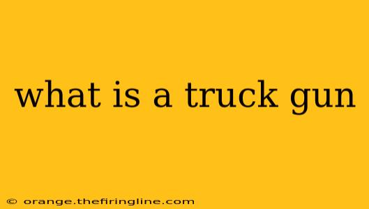 what is a truck gun