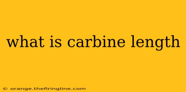 what is carbine length