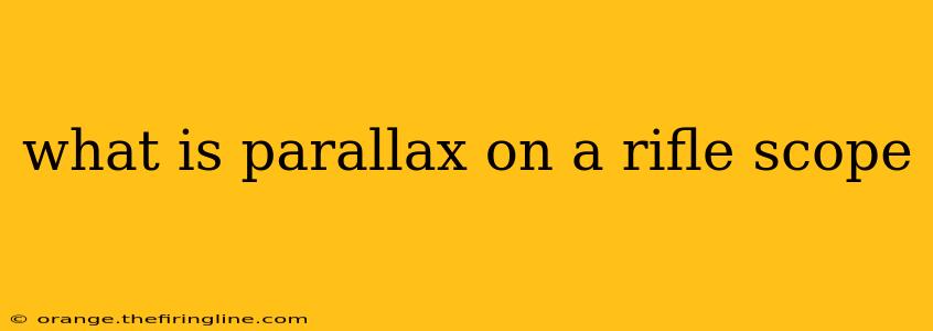 what is parallax on a rifle scope