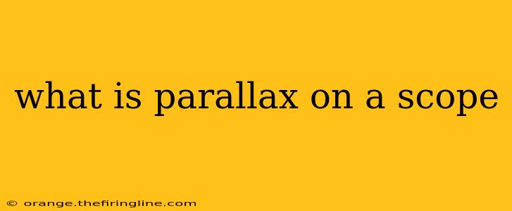 what is parallax on a scope