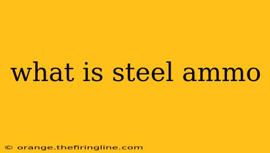 what is steel ammo