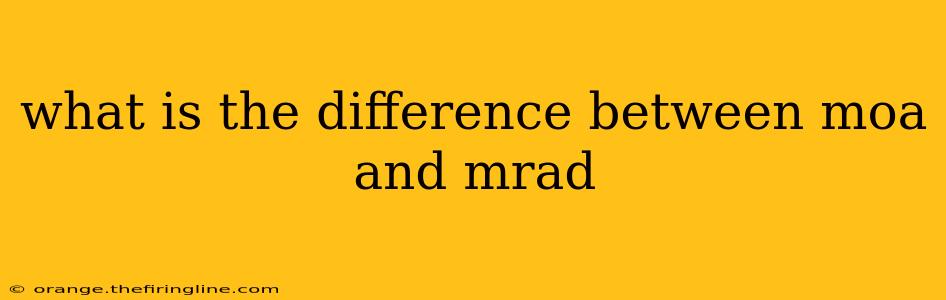 what is the difference between moa and mrad