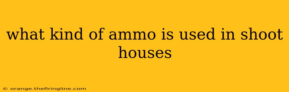 what kind of ammo is used in shoot houses