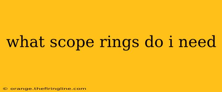 what scope rings do i need