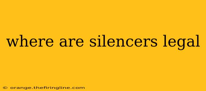 where are silencers legal