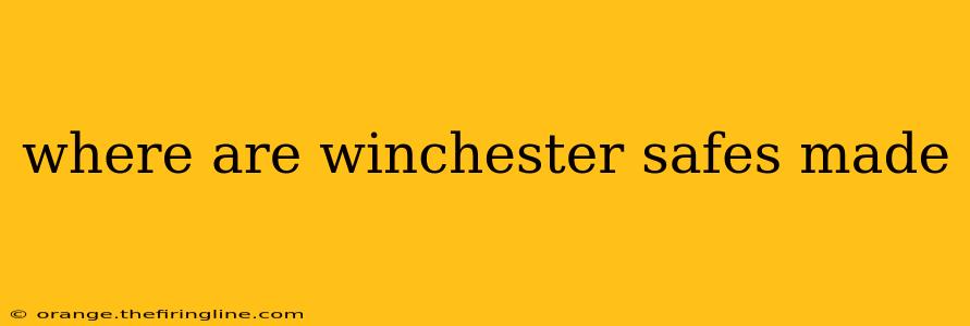 where are winchester safes made