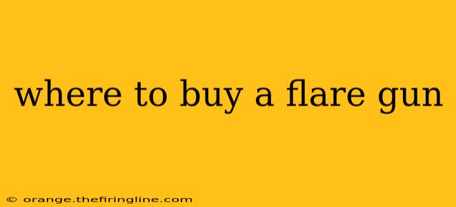 where to buy a flare gun