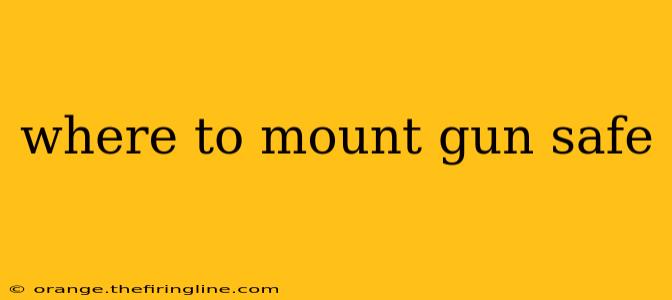 where to mount gun safe