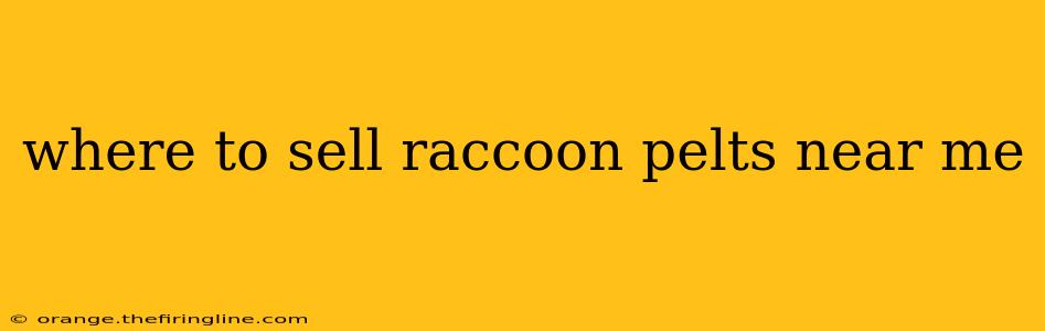 where to sell raccoon pelts near me