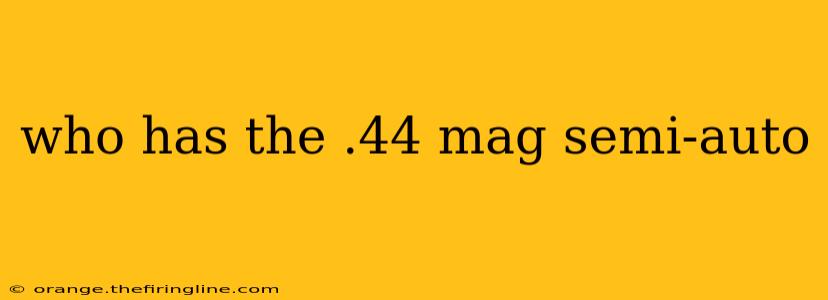 who has the .44 mag semi-auto