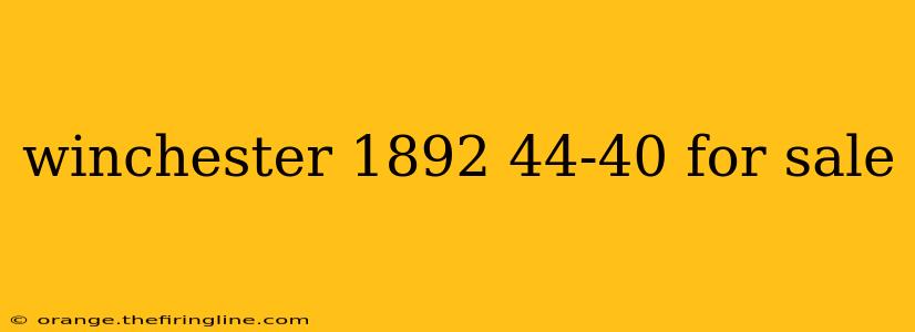 winchester 1892 44-40 for sale