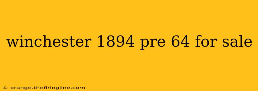 winchester 1894 pre 64 for sale