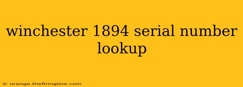 winchester 1894 serial number lookup