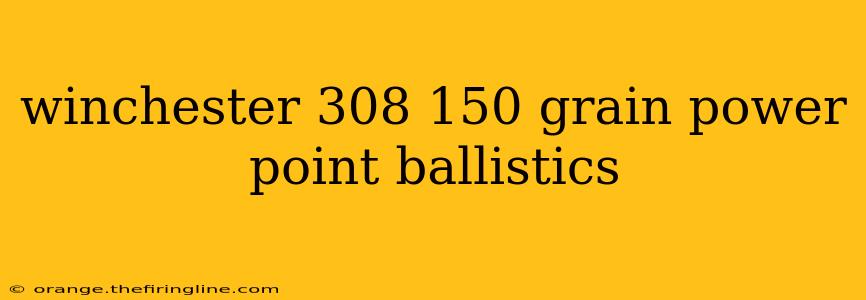 winchester 308 150 grain power point ballistics