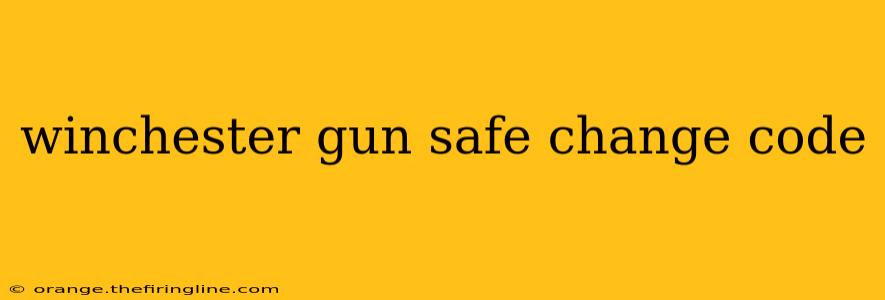 winchester gun safe change code