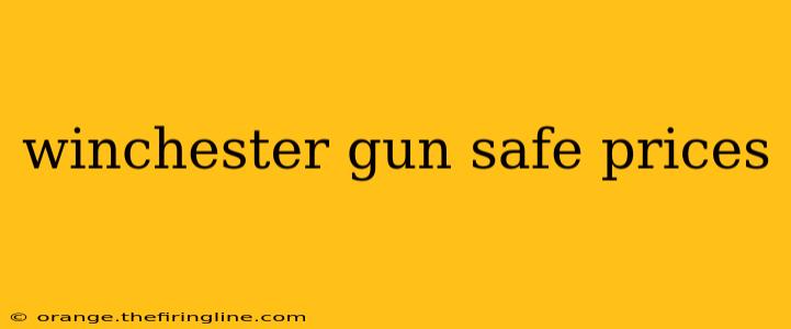 winchester gun safe prices