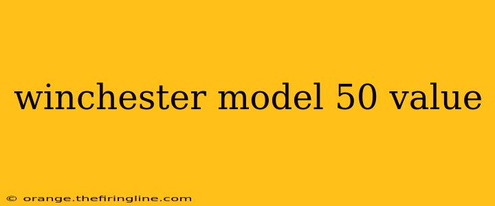 winchester model 50 value