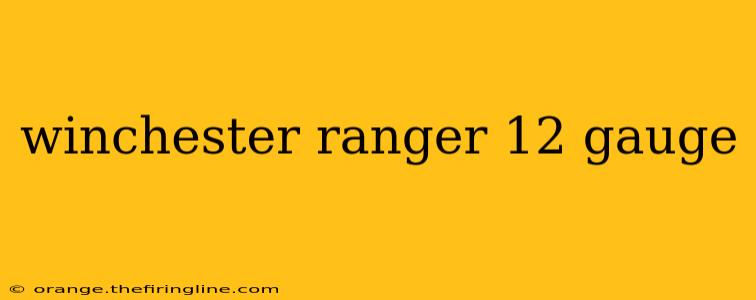 winchester ranger 12 gauge