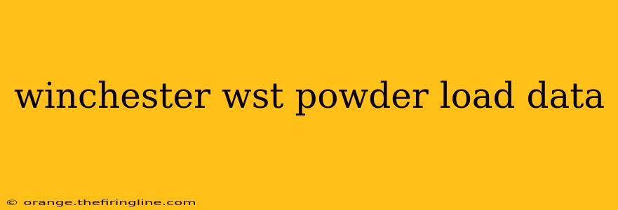 winchester wst powder load data